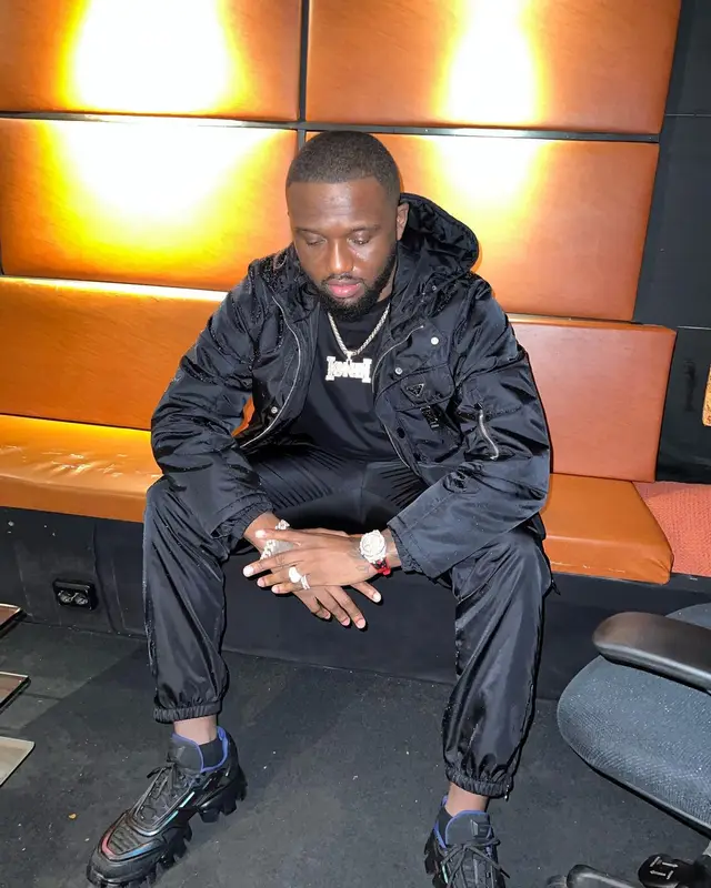 Headie One outfit in Prada, 2022