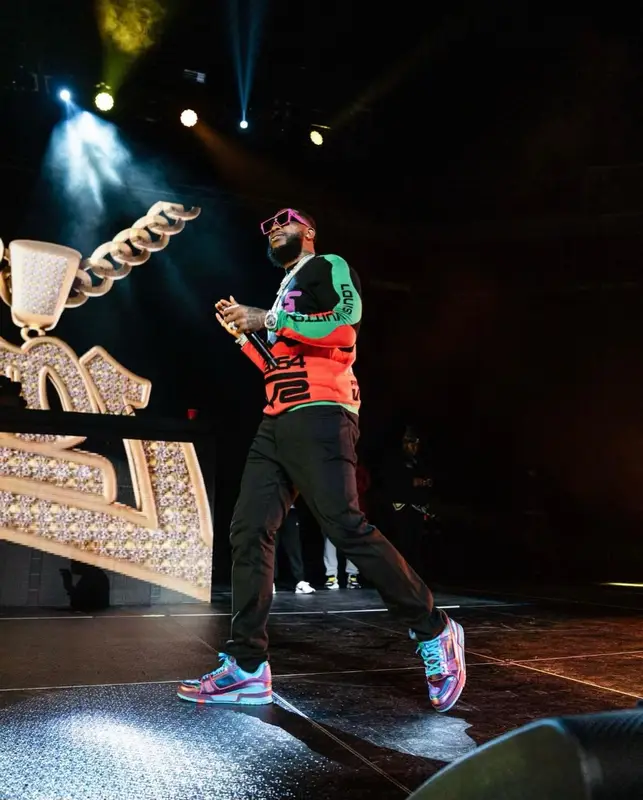 Gucci Mane outfit in Louis Vuitton, 2022