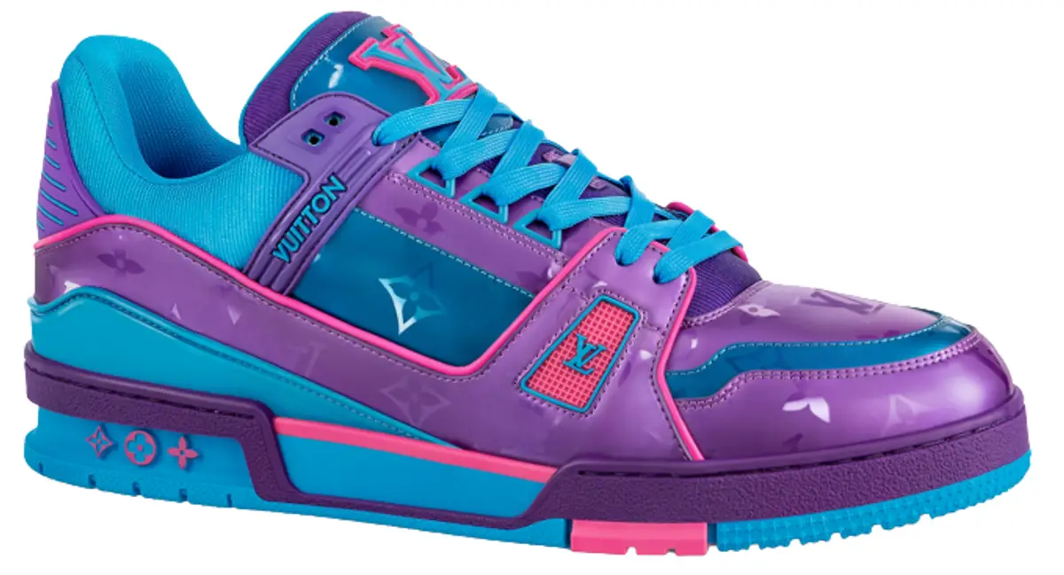 Louis Vuitton Purple & Pink Illusion Monogram Ollie Sneakers – Savonches