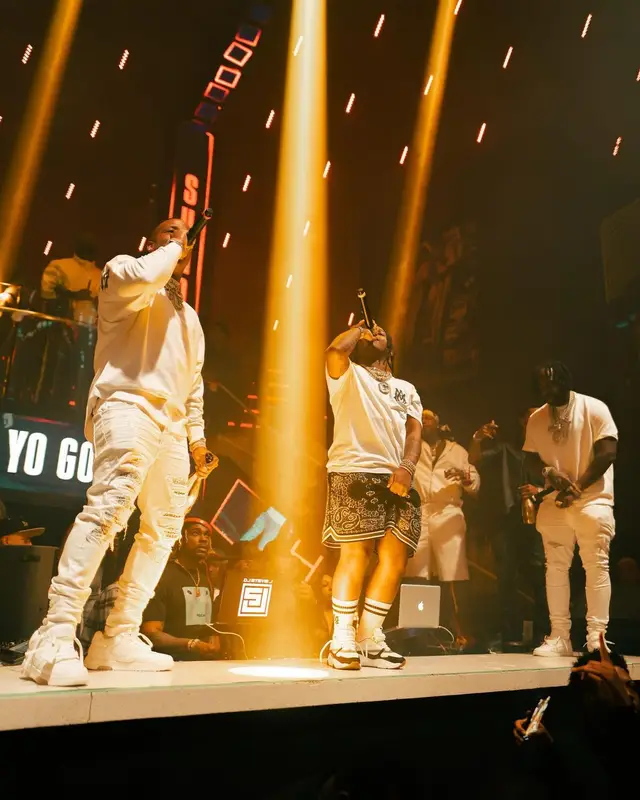 Yo Gotti outfit in Palm Angels, Amiri, and Off-White, 2022