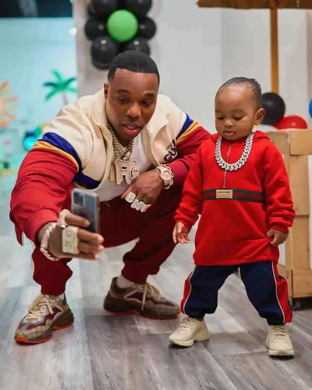 BandMan Kevo outfit in Gucci, 2022