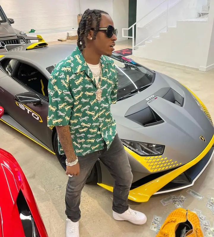 Rich The Kid outfit in Monfrere, Goyard, and Marni, 2022