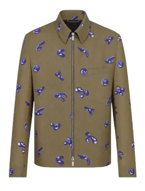 Dior Beige Technical Wool Canvas Mohair Jacket $3200