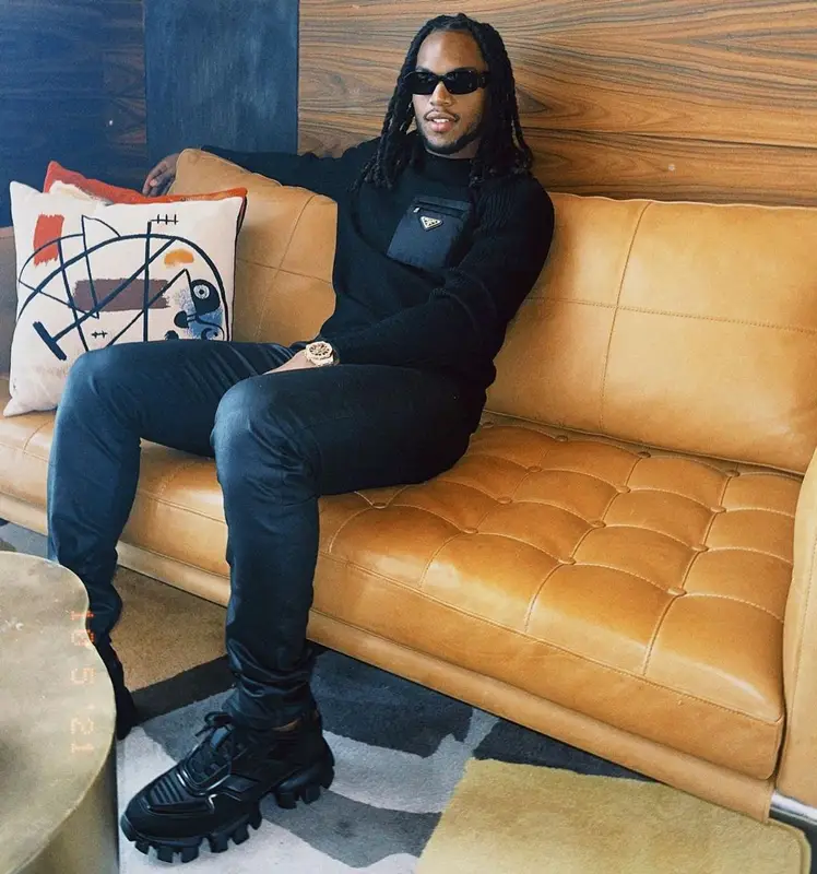 Renato Sanches outfit in Prada, 2021