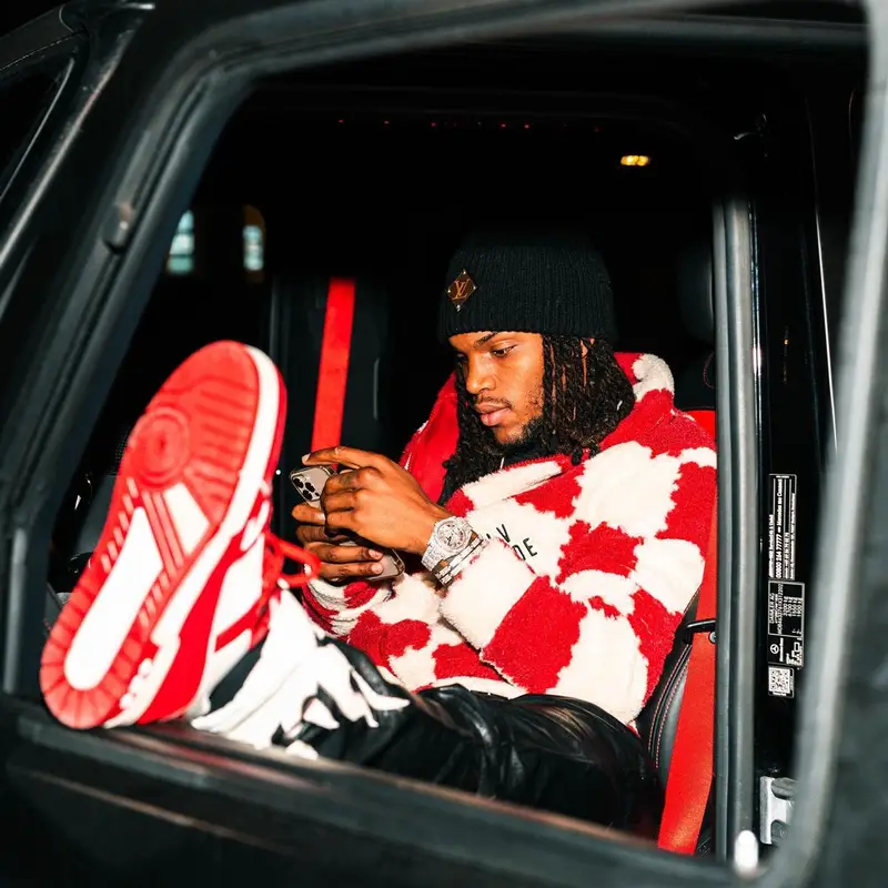 Renato Sanches outfit in Nigo and Louis Vuitton, 2021