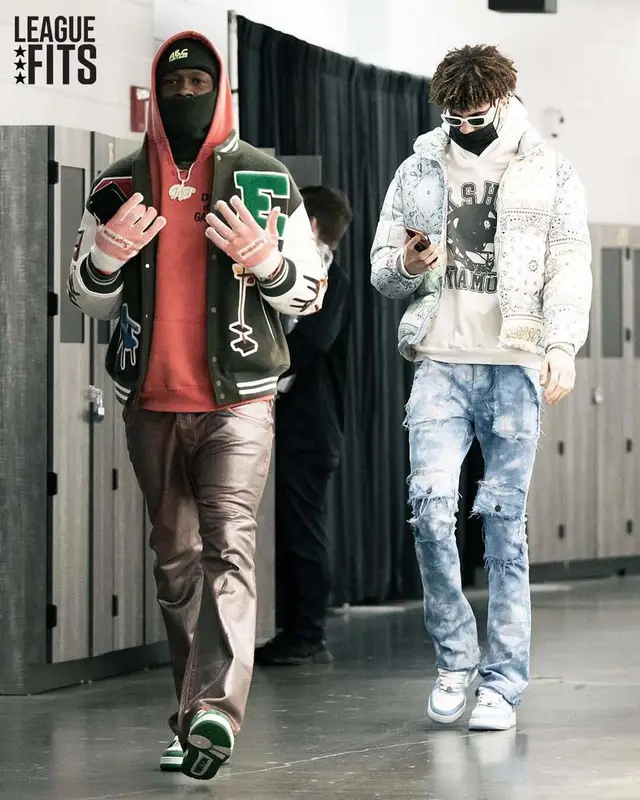 Terry Rozier outfit in Readymade, Gallery Dept., and Supreme, 2022