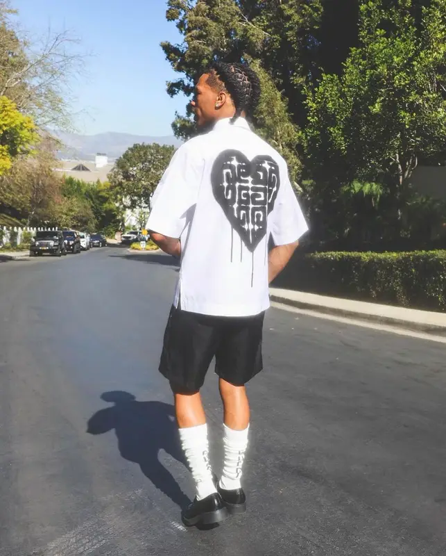 Lil Baby outfit in Givenchy, Prada, and Gucci, 2022