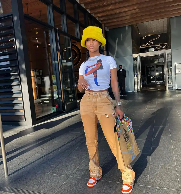 Dess Dior outfit in Mowalola, Gallery Dept., and Nike, 2022