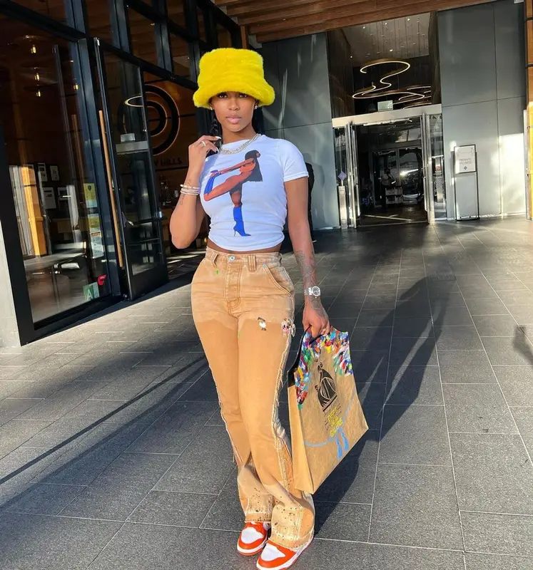 Dess Dior outfit in Mowalola, Gallery Dept., and Nike, 2022