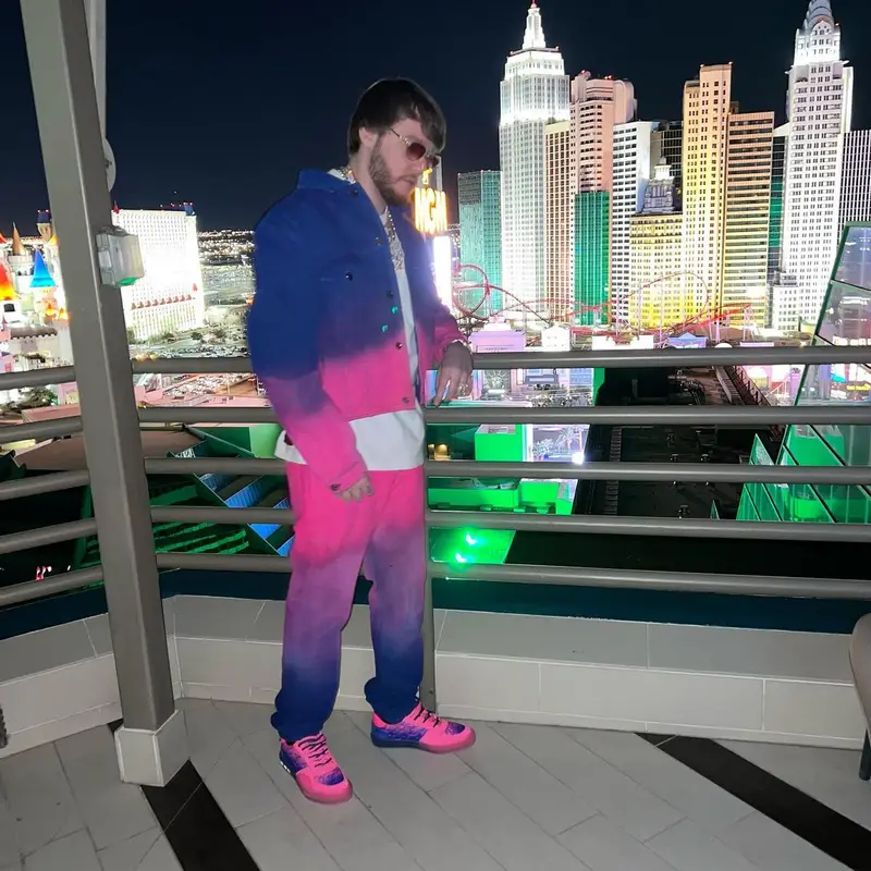 Murda Beatz outfit in Louis Vuitton, 2022