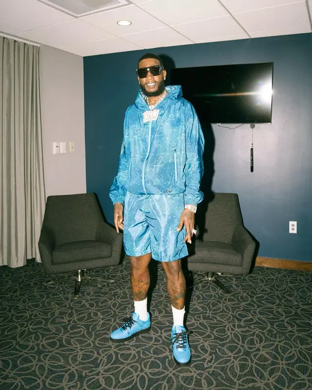 Gucci Mane outfit in Louis Vuitton, 2022