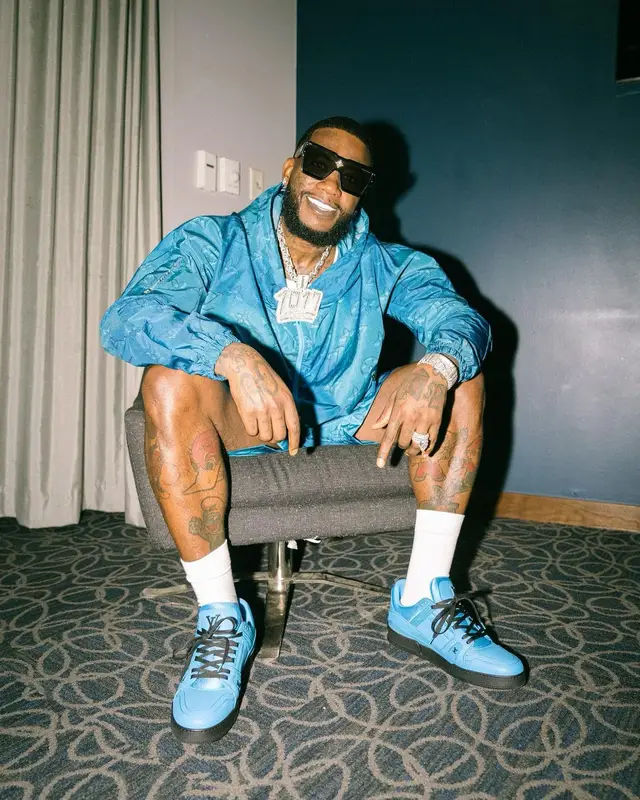 Gucci Mane outfit in Louis Vuitton, 2022