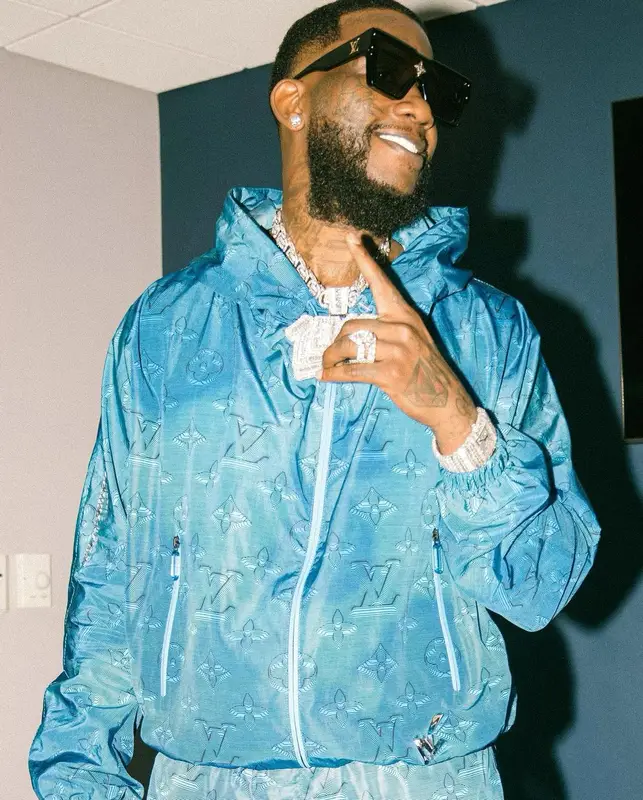Gucci Mane outfit in Louis Vuitton, 2022