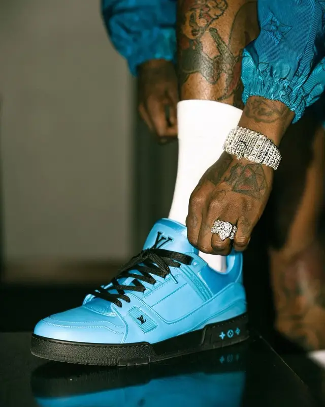 Gucci Mane outfit in Louis Vuitton, 2022