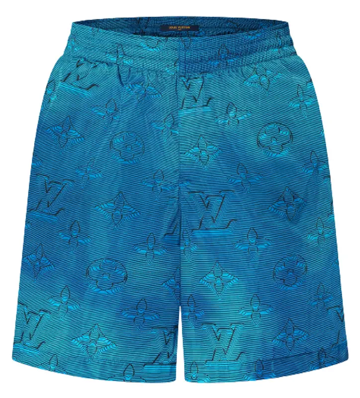Louis Vuitton, Swim, Louis Vuitton Shorts Bluewatercolor