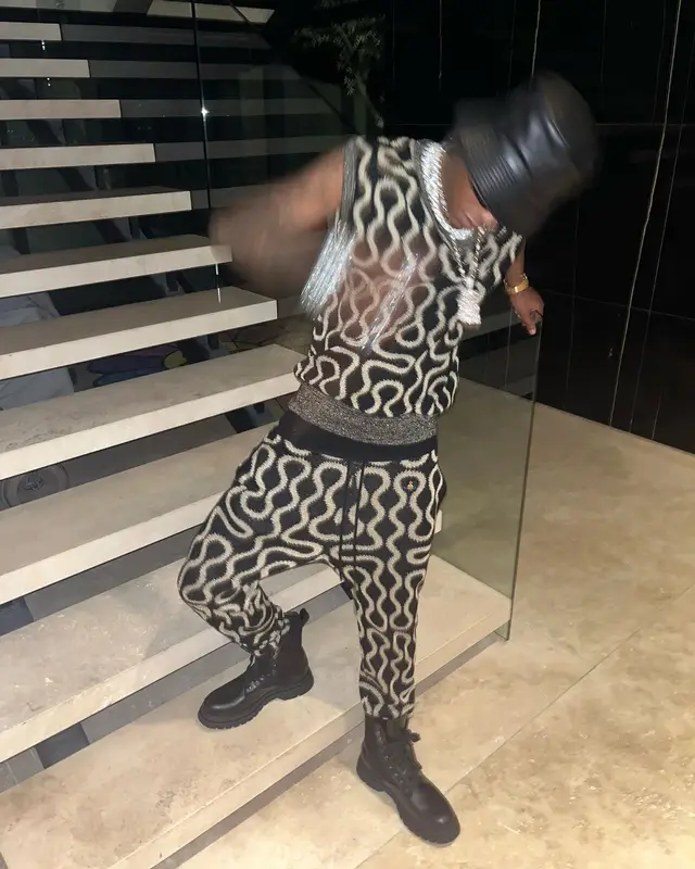 Rich The Kid outfit in Vivienne Westwood, Prada, and Rick Owens, 2022