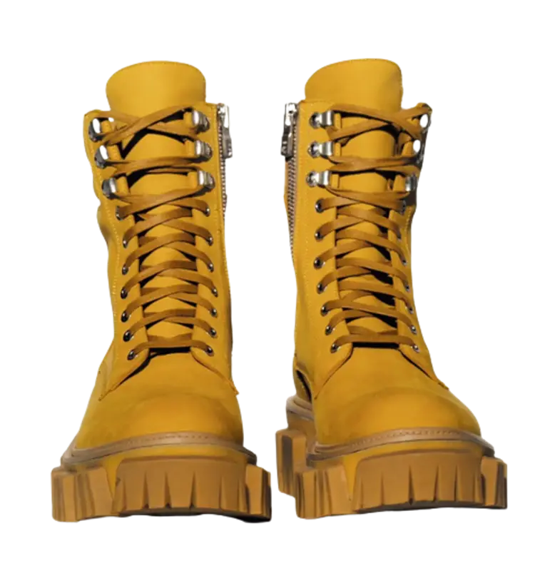 Amiri Crepe Lug Combat Boots $1490