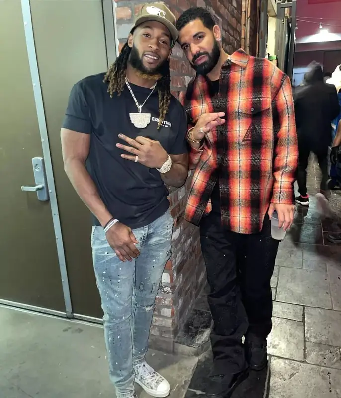 Drake outfit in Lanvin and Jordan, 2022