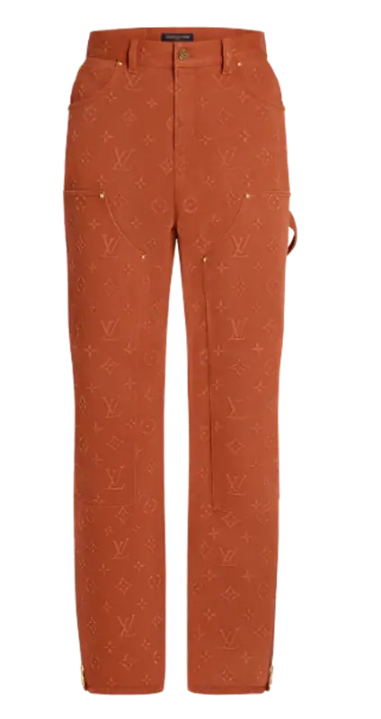 Louis Vuitton 21SS Stripe Monogram Denim Pants RM182M FMB HFY0