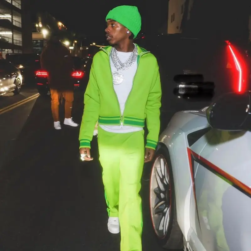 Lil Baby outfit in Nike and Bottega Veneta, 2022
