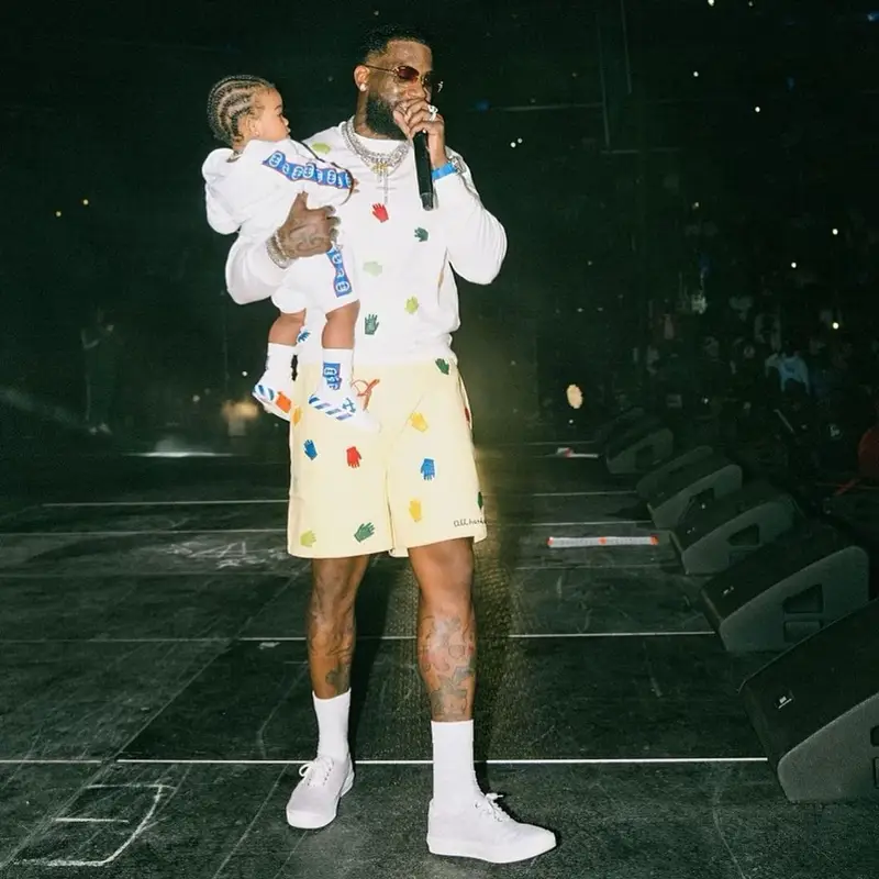 Gucci Mane outfit in Bode and Louis Vuitton, 2022