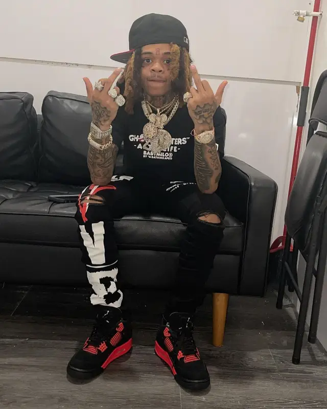 SpotemGottem outfit in Bape, Jordan, and New Era, 2022