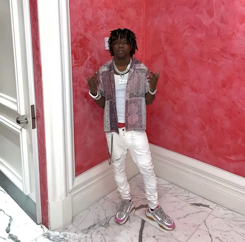 Jackboy outfit in Amiri, 2022