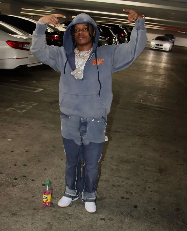42 Dugg outfit in Gallery Dept., Nike, and Drake Merch, 2022