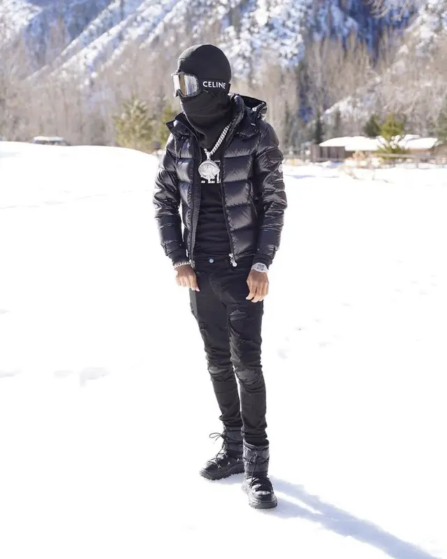 Nardo Wick outfit in Moncler, Amiri, and Celine, 2022
