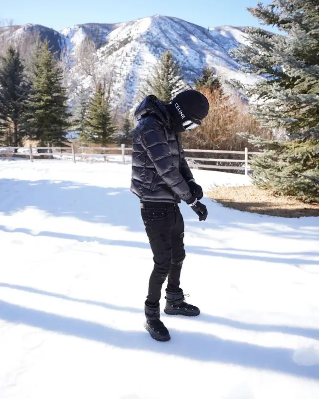 Nardo Wick outfit in Moncler, Amiri, and Celine, 2022