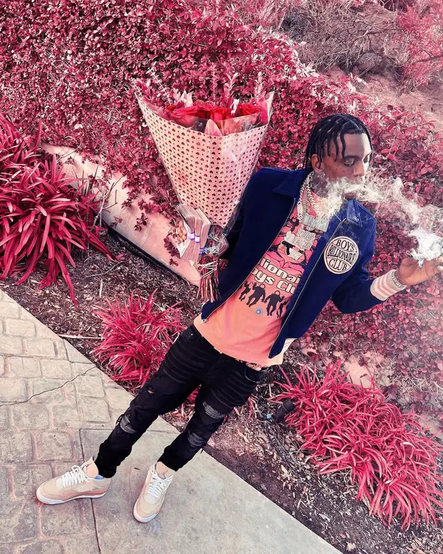 Soulja Boy outfit in Billionaire Boys Club, Amiri, and Jordan, 2022