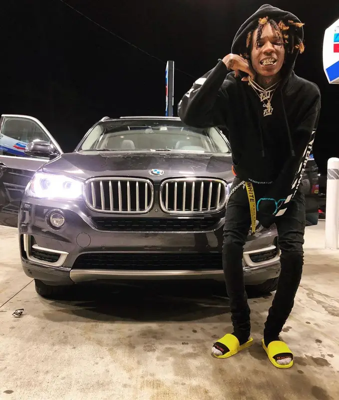 Lil Wop outfit in Off-White, Ksubi, and Versace, 2018