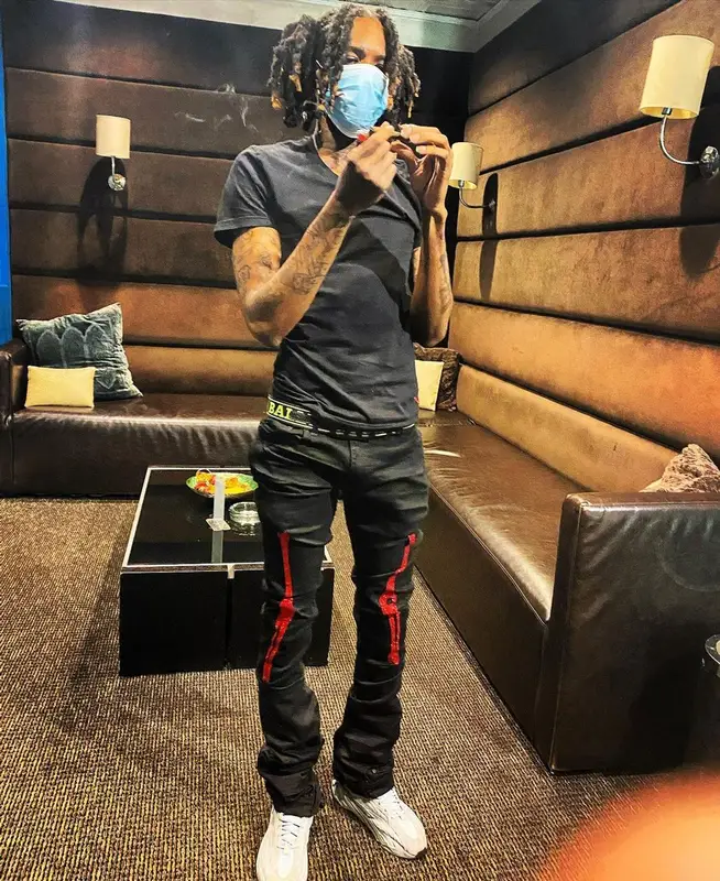 Lil Wop outfit in Polo Ralph Lauren, Bally, and Adidas, 2020