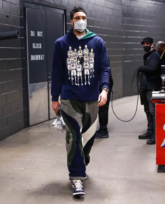 Jayson Tatum outfit in Gas NYC, Market, and Nike, 2022