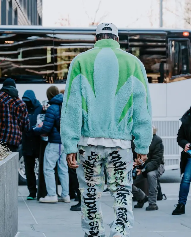 Shai outfit in Louis Vuitton, Yeezy, and Saint Michael, 2022
