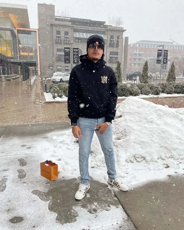 Summrs outfit in Amiri, Ksubi, and Louis Vuitton, 2022