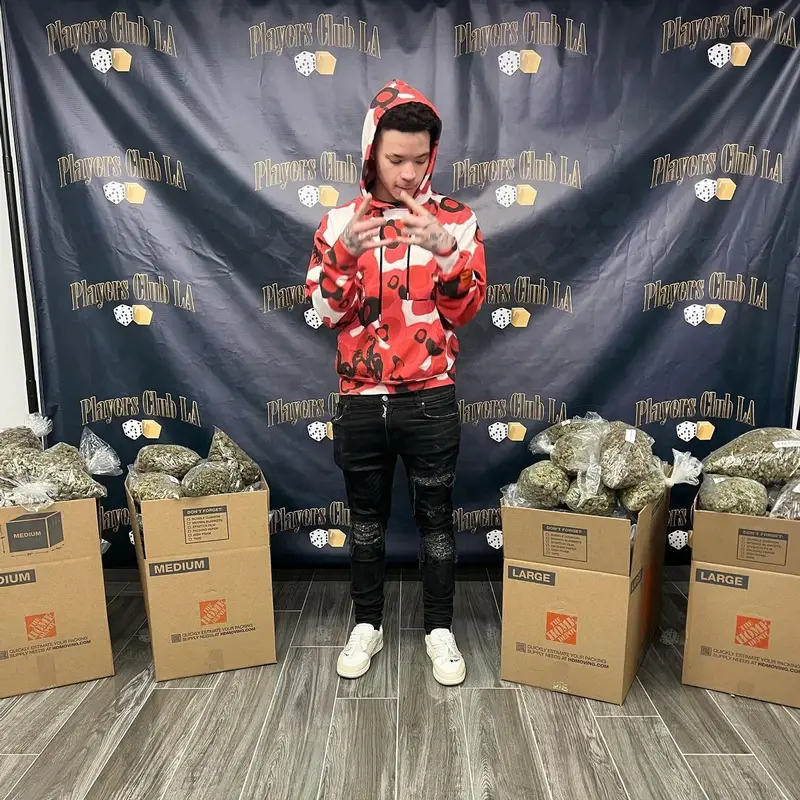 Lil Mosey outfit in Heron Preston, Amiri, and Pitch4ck, 2022