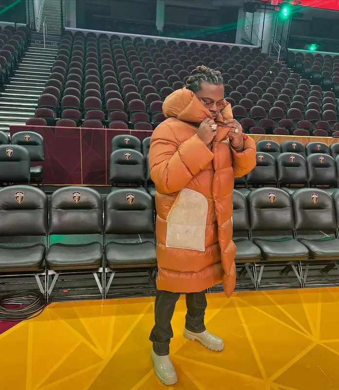 Gunna outfit in Rick Owens, LaRopa, and Bottega Veneta, 2022