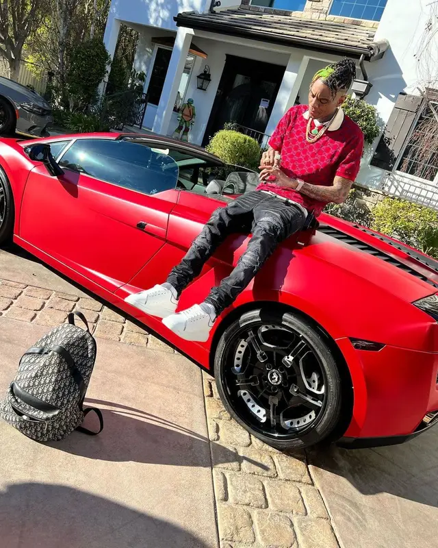 Soulja Boy outfit in Gucci, Amiri, and Alexander McQueen, 2022
