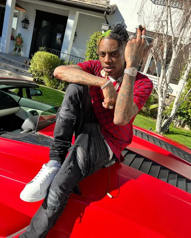 Soulja Boy outfit in Gucci, Amiri, and Alexander McQueen, 2022