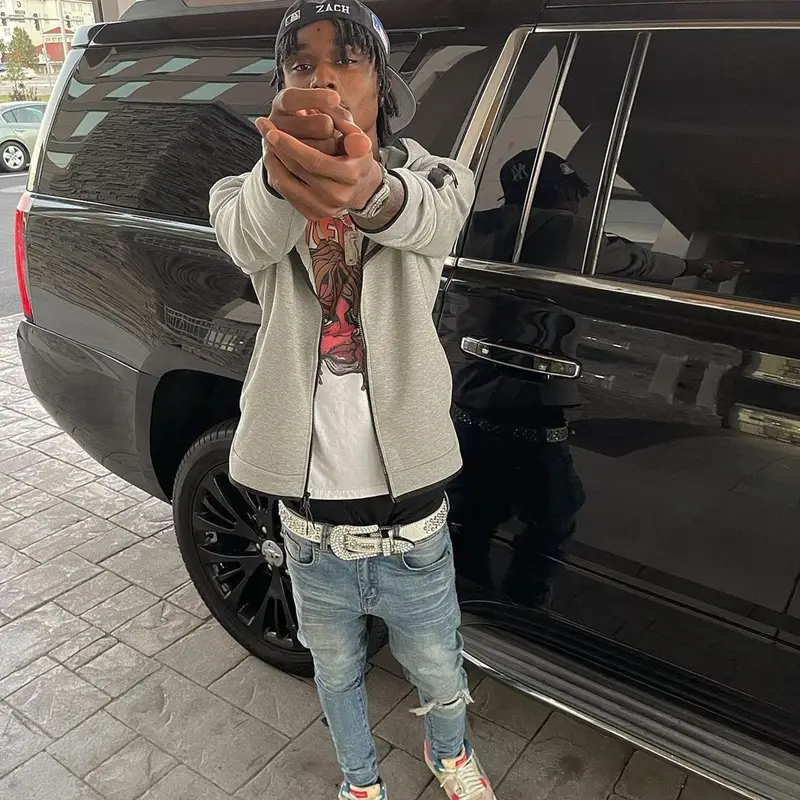 Scorey outfit in Juice Wrld Merch, Nike, and B.B. Simon, 2021