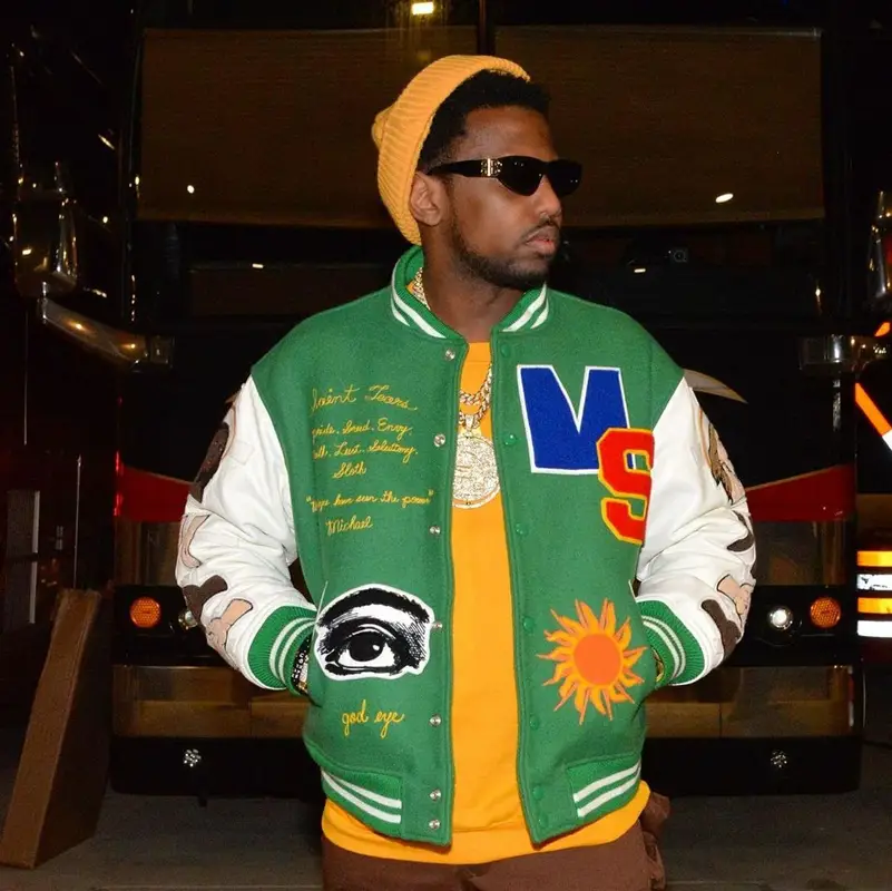 Fabolous outfit in Denim Tears, Bape, and Balenciaga, 2022