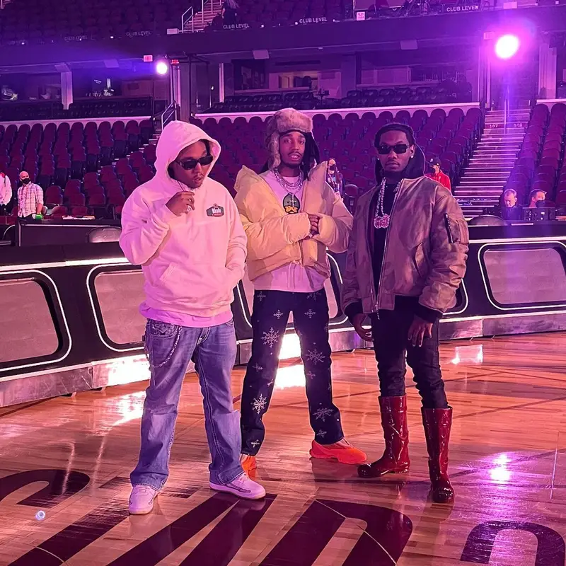 Offset outfit in Maison Margiela and Marni, 2022