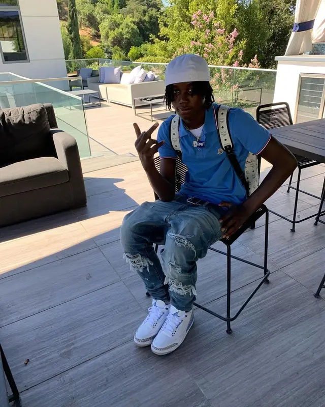 Melvoni outfit in Moncler, Amiri, and MCM, 2020