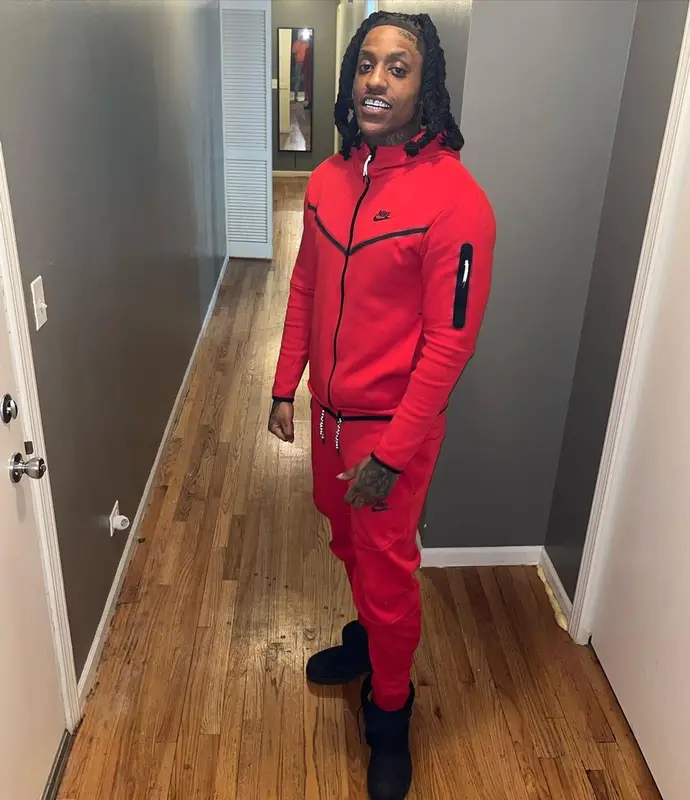 Rico Recklezz outfit in Nike and Timberland, 2022