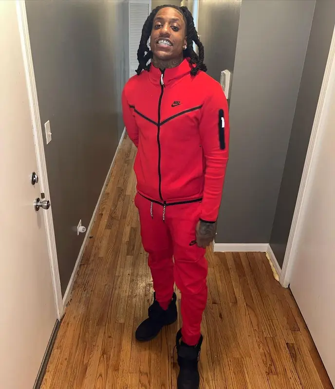 Rico Recklezz outfit in Nike and Timberland, 2022