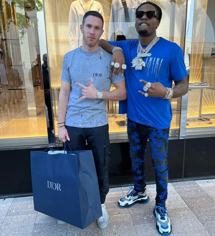 CJ So Cool outfit in Amiri, Chemist, and Louis Vuitton, 2022