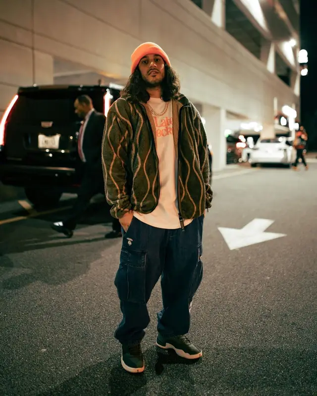 Russ outfit in Kapital, Aape, and Jordan, 2022