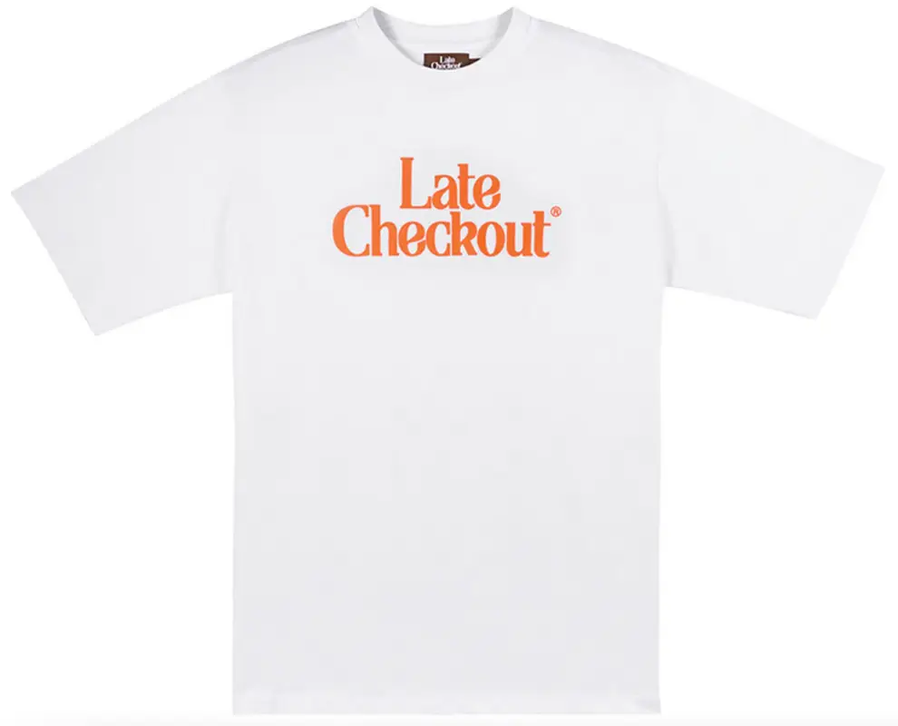 Late Checkout Issa Logo Regular White T-Shirt $96
