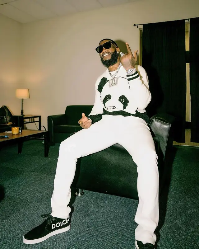 Gucci Mane outfit in Dolce & Gabbana and Gucci, 2022